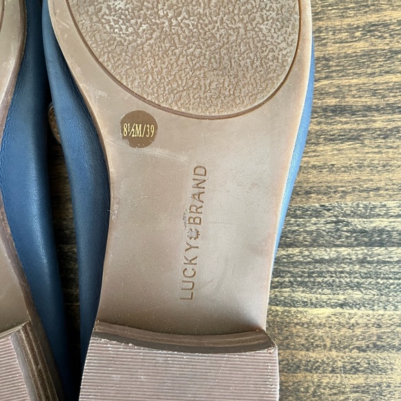 Lucky Brand Cahill Leather Loafers, Size 8.5/39, Colour Blue. - Picture 7 of 8